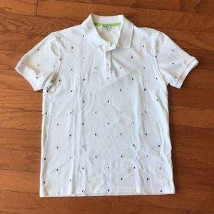 Kenzo alphabet embroidered cotton polo shirt XS